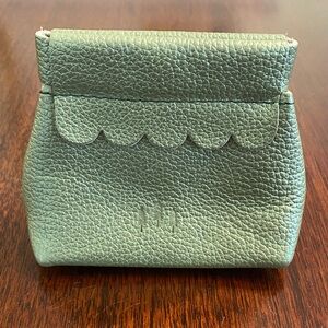 Portland Leather Goods Metallic Green Beetle Hinged Penny Coin Pouch